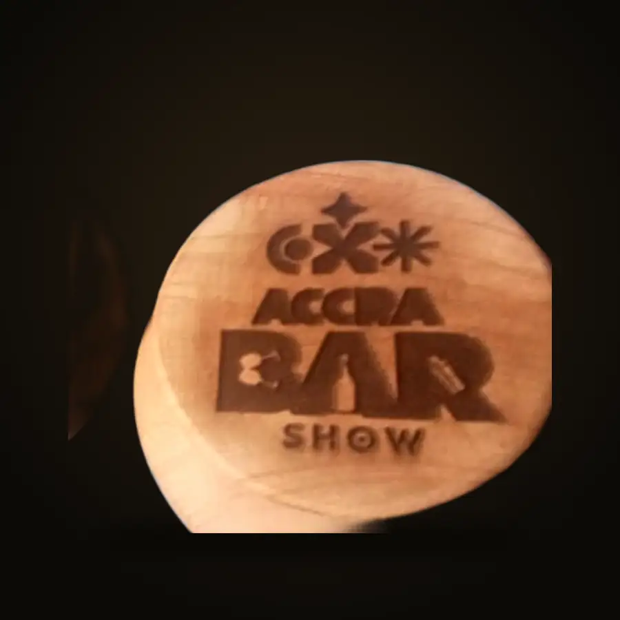 Accra Bar Show — engraved caps